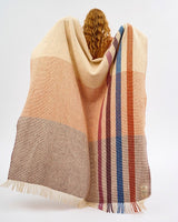 Vertical Stripe Dapple Heavy Donegal Throw