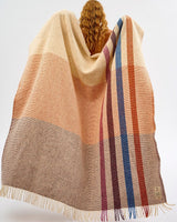Vertical Stripe Dapple Heavy Donegal Throw