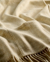 Cream Heavy Donegal Wool Pocket Wrap