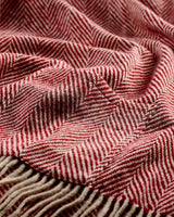 Red Heavy Donegal Wool Pocket Wrap