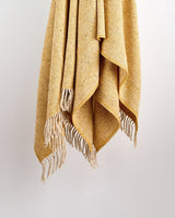 Yellow & Oatmeal Heavy Donegal Throw