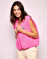 Acid Pink Hoktown Vest Jacket