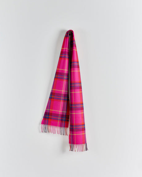 Hot-Pink-Check-Merino-Scarf
