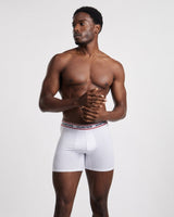 Bright White Heritage Organic Cotton Boxer Shorts - Pack of 3