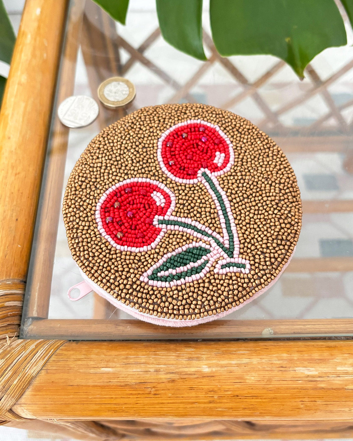 Inked Cherry Coin Purse