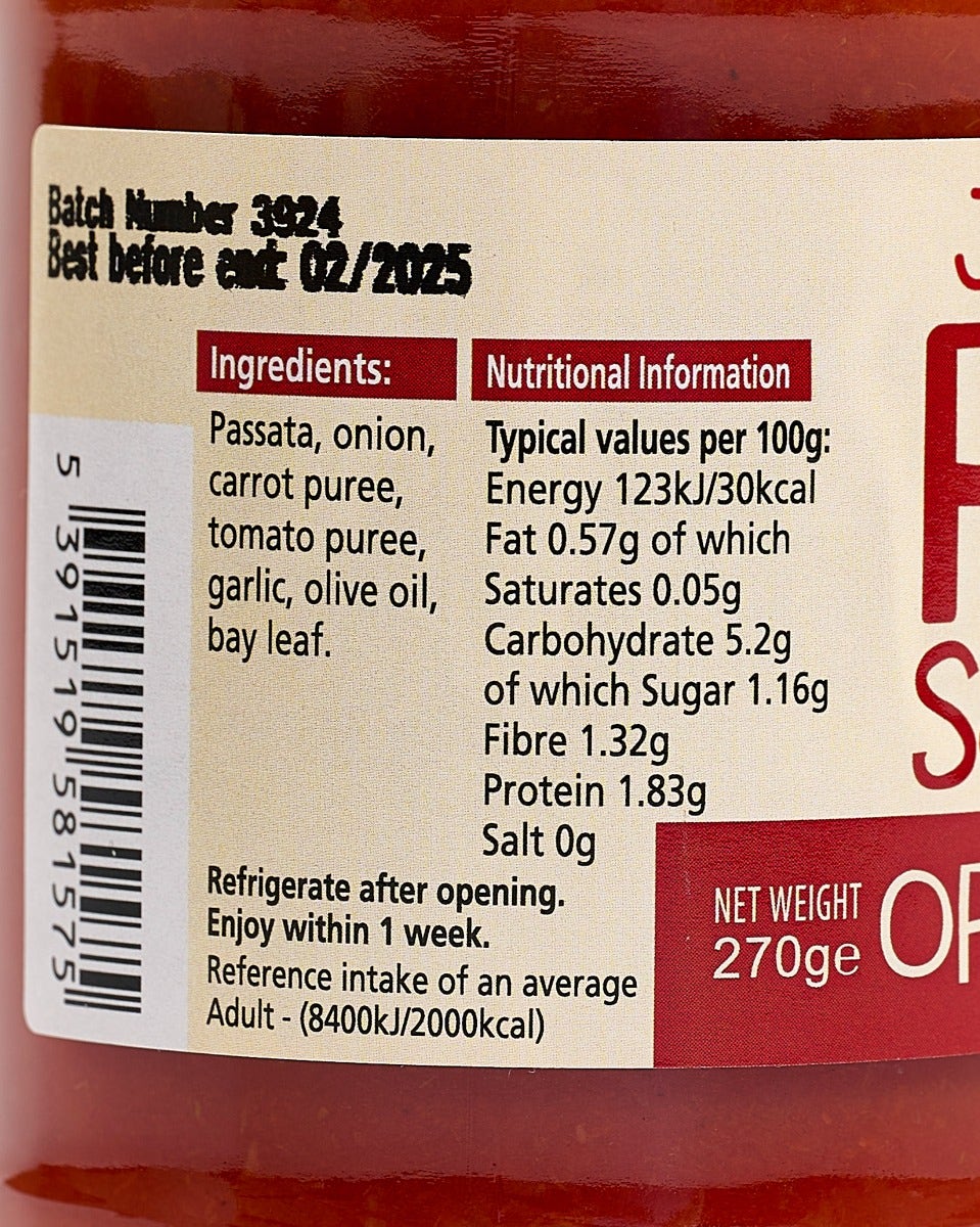 Janet's Just Delicious Original Pizza Sauce
