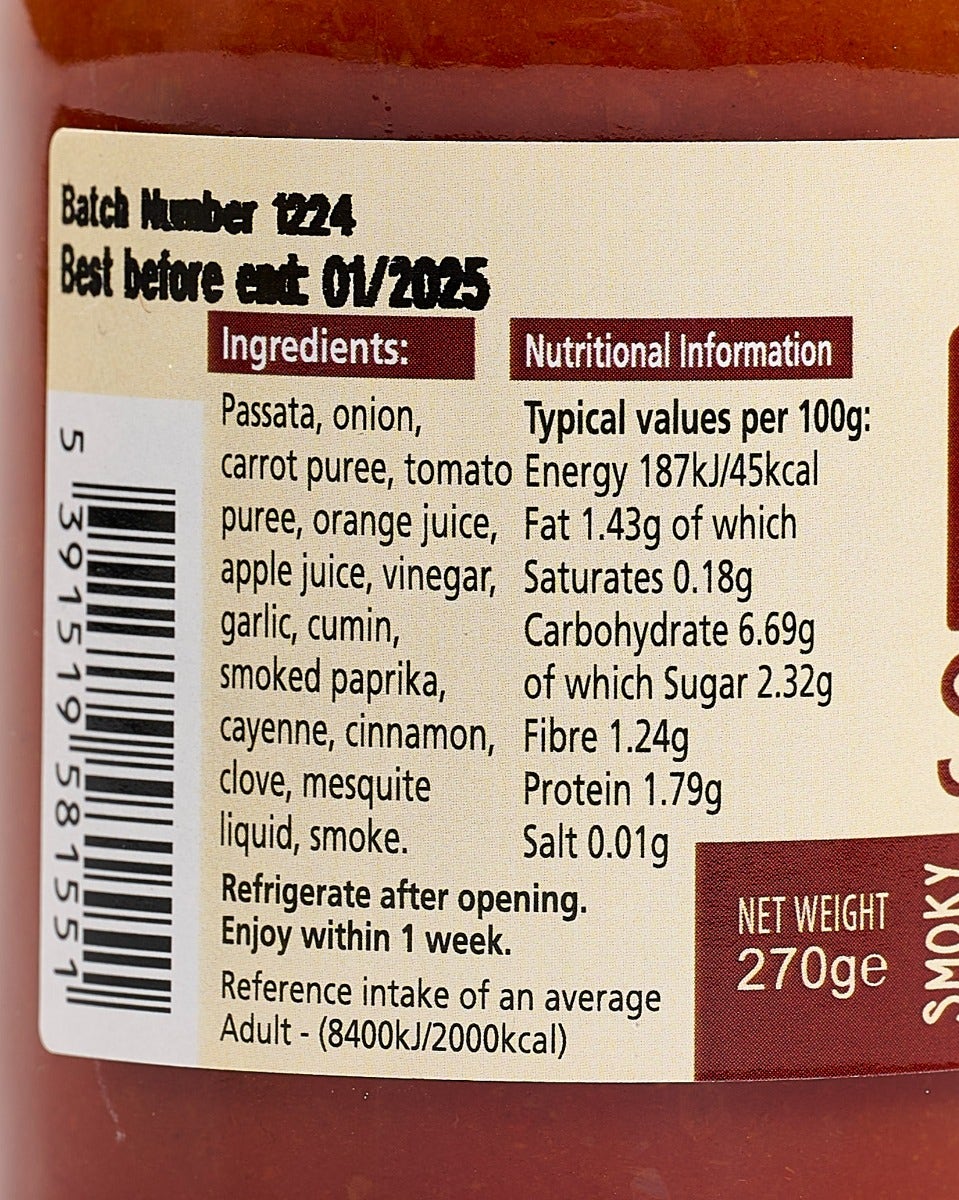 Janet's Just Delicious Smokey BBQ Pizza Sauce