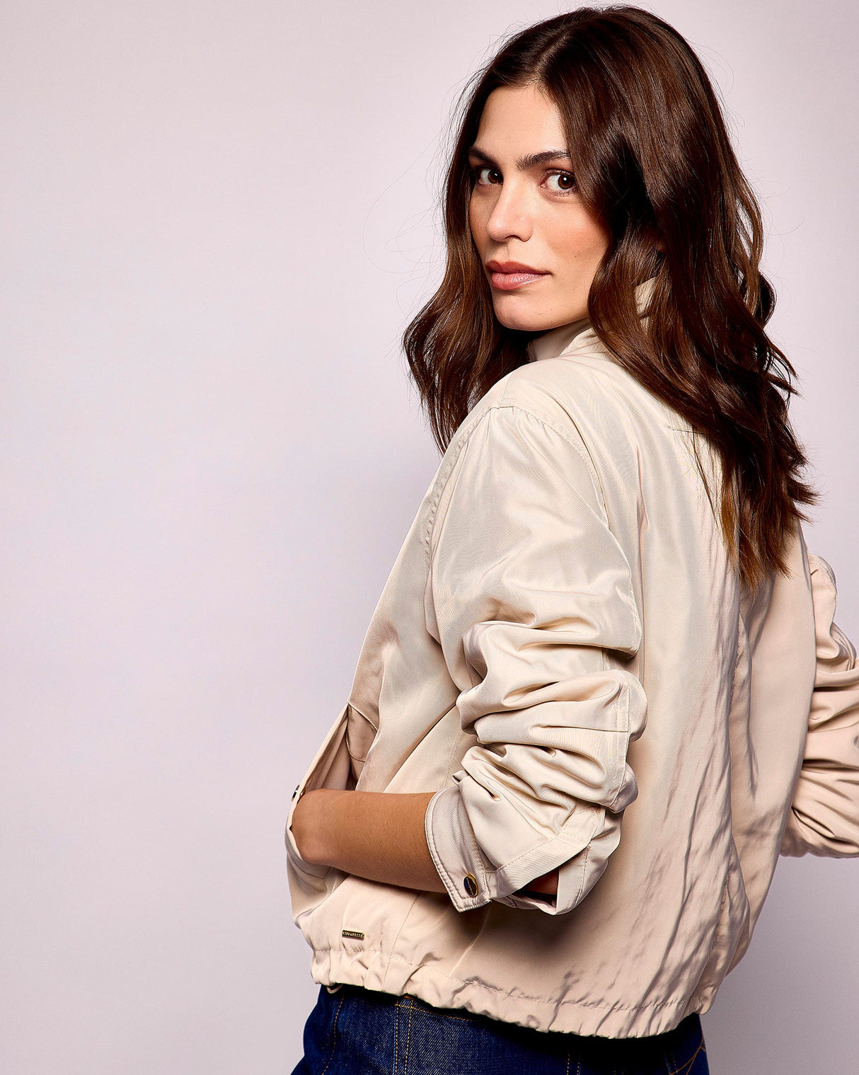 Fog Grey Jitske Bomber Jacket
