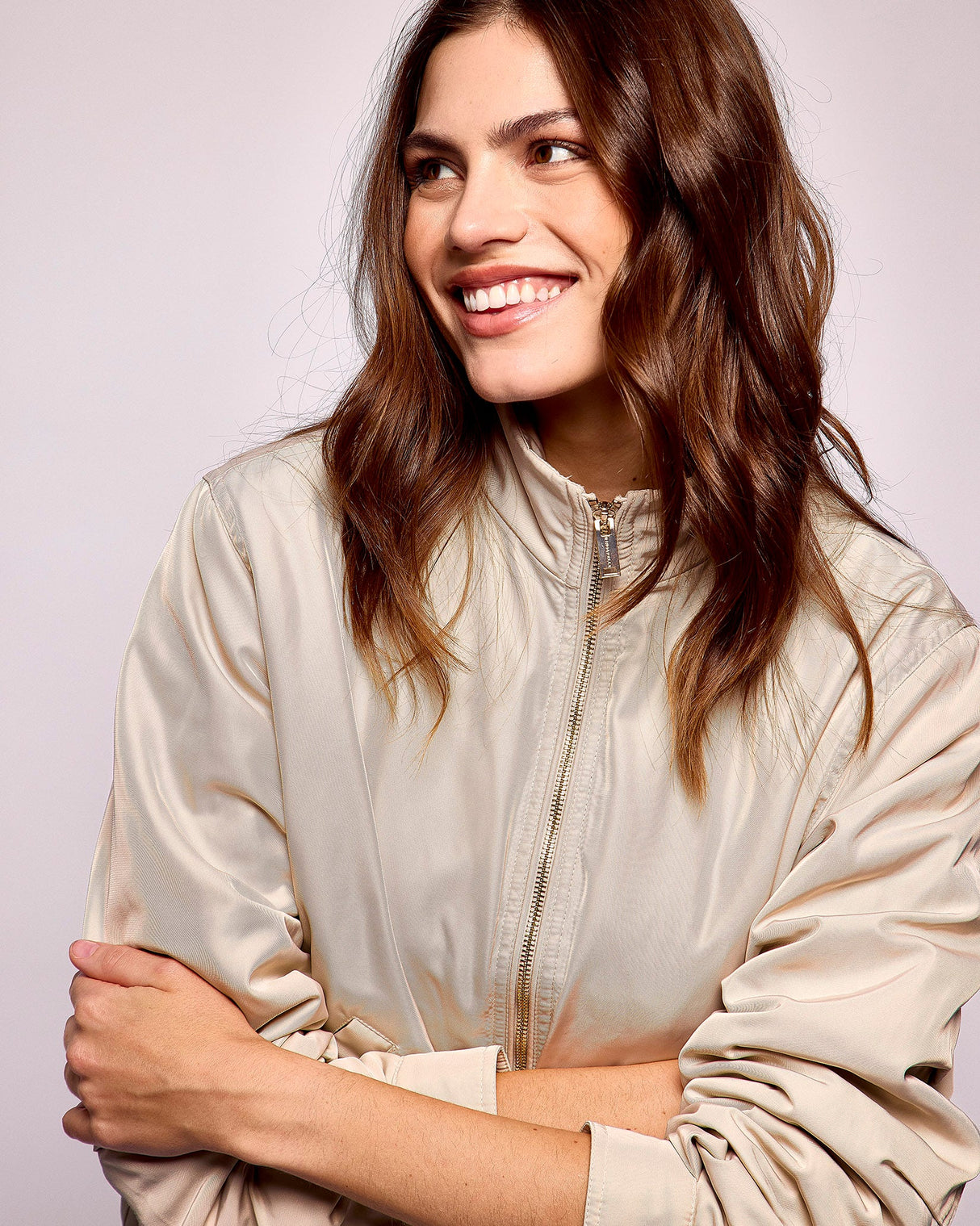 Fog Grey Jitske Bomber Jacket