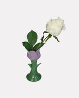 Purple Tulip Fine Earthenware Vase