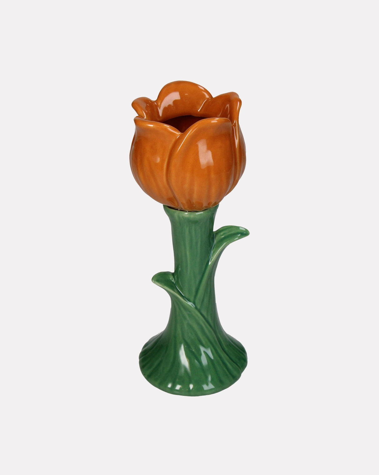 Orange-Tulip-Fine-Earthenware-Vase