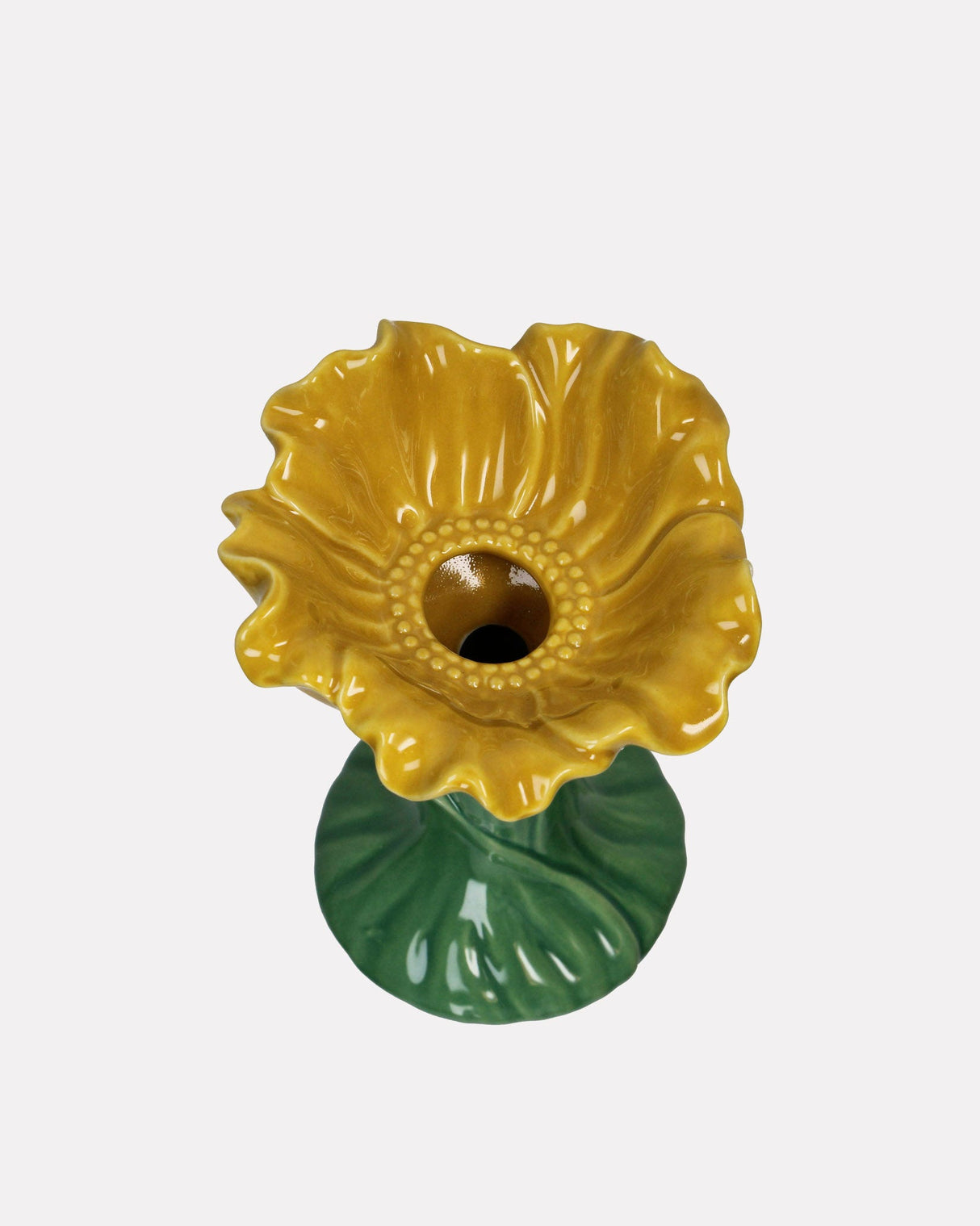 Yellow Poppy Fine Earthenware Vase