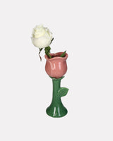 Pink Rose Fine Earthenware Vase