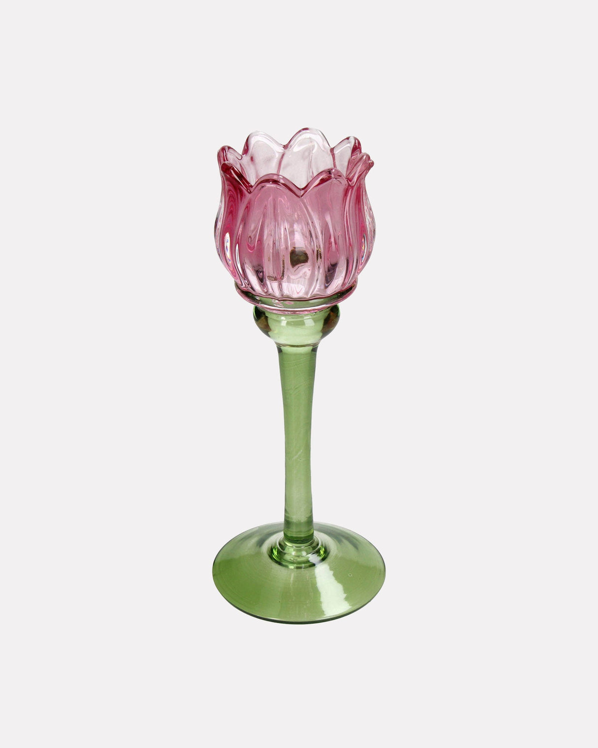 Pink-Tulip-Glass-Candle-Holder