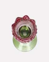 Pink Tulip Glass Candle Holder