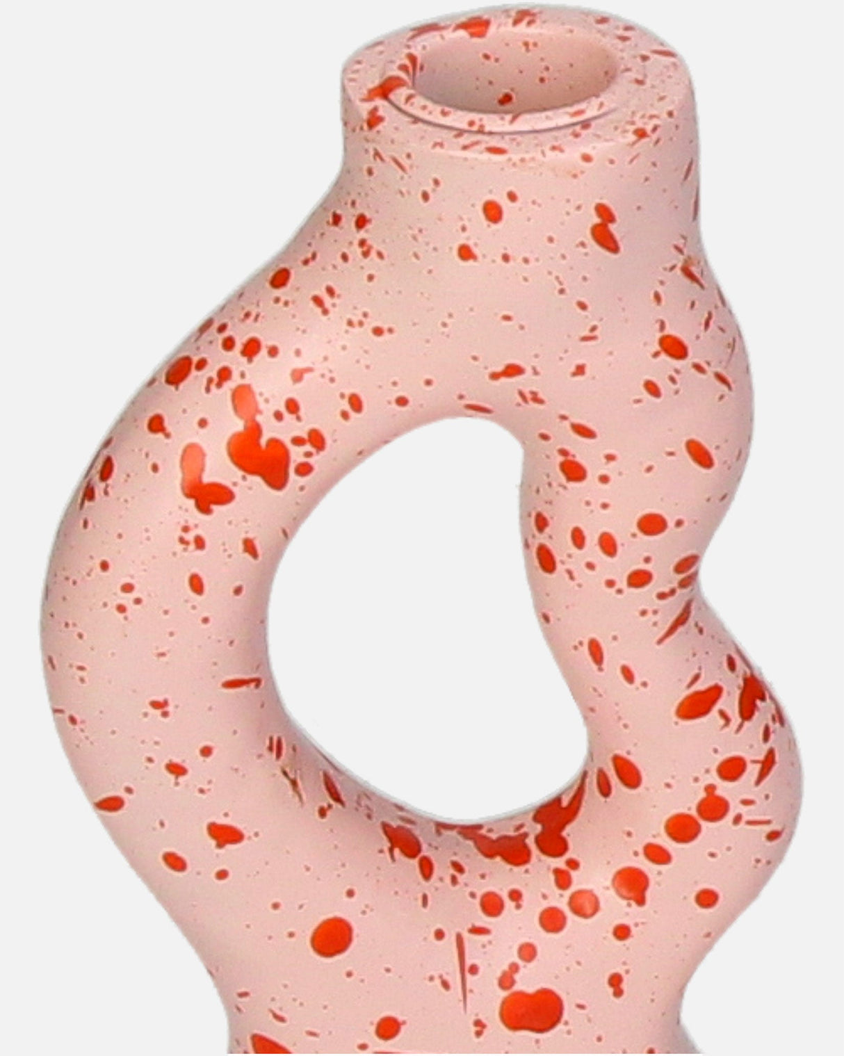 Pink & Red Organic Splatter Candle Holder