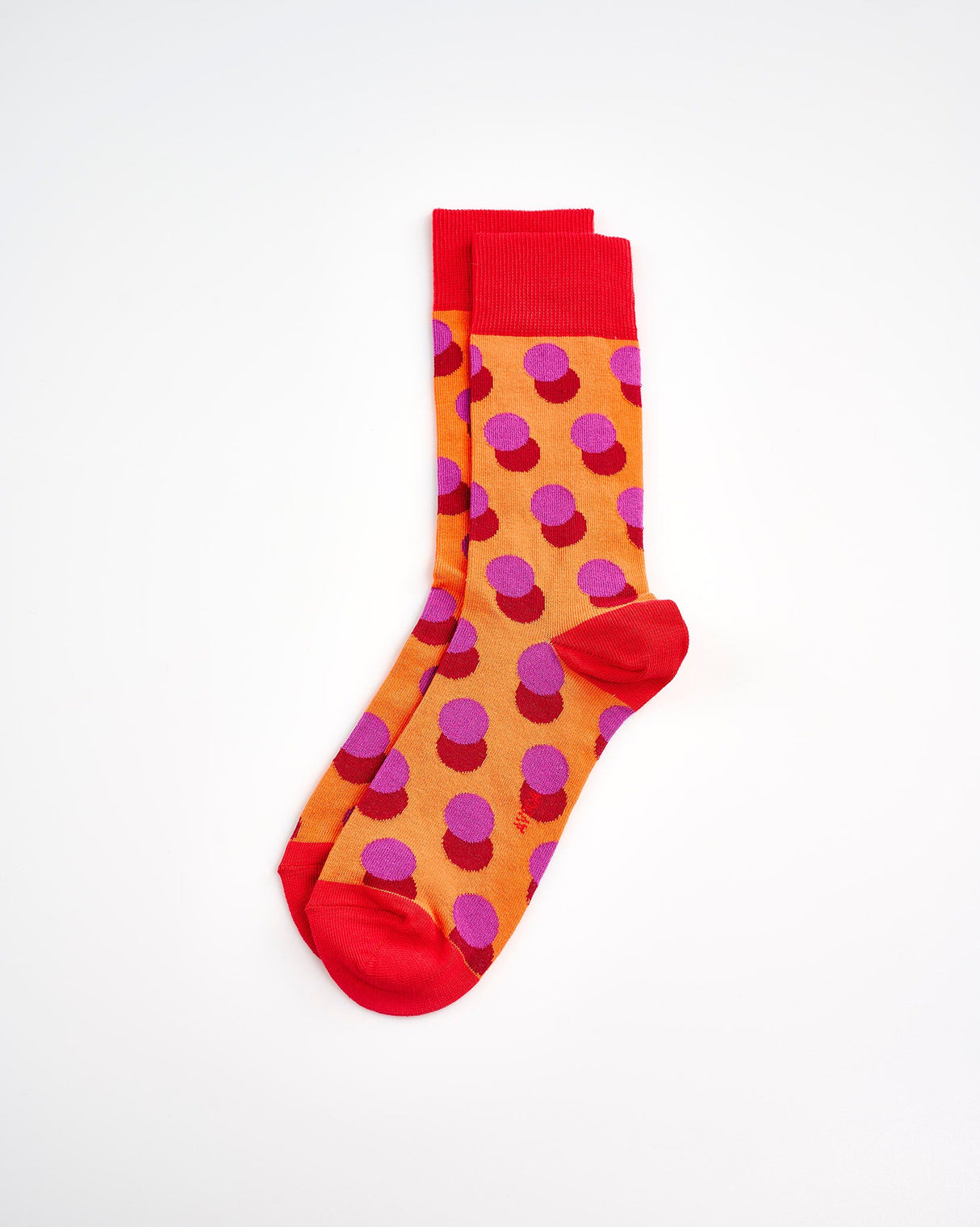 Orange-Large-Spot-Socks