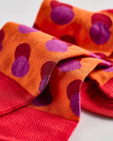 Orange-Large-Spot-Socks