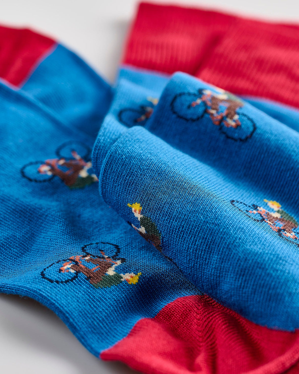 Blue-Red-Cyclist-Socks