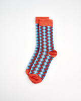 Blue-Orange-Wave-Socks