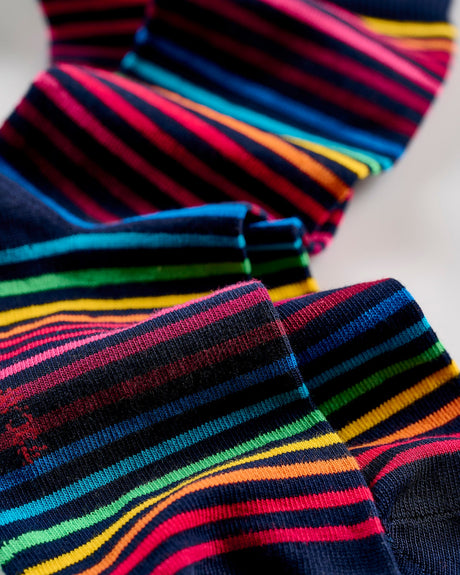 Navy-Narrow-Multi-Stripe-Socks