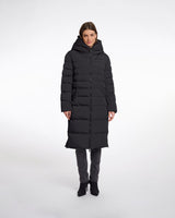 Black Keilafur Long Padded Coat