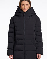 Black Keilafur Long Padded Coat