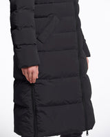 Black Keilafur Long Padded Coat