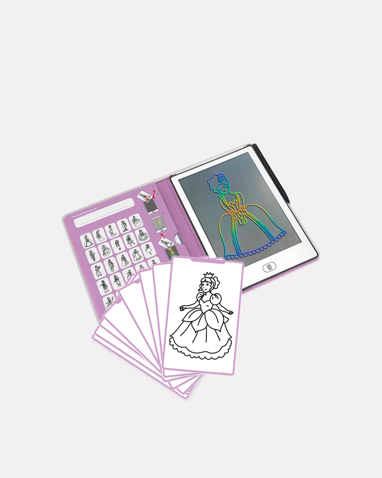 Kidywolf-Princess-Around-The-World-Mini-Drawing-Pad