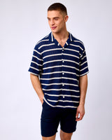 Sky-Captain-Bloch-Striped-Short-Sleeve-Shirt