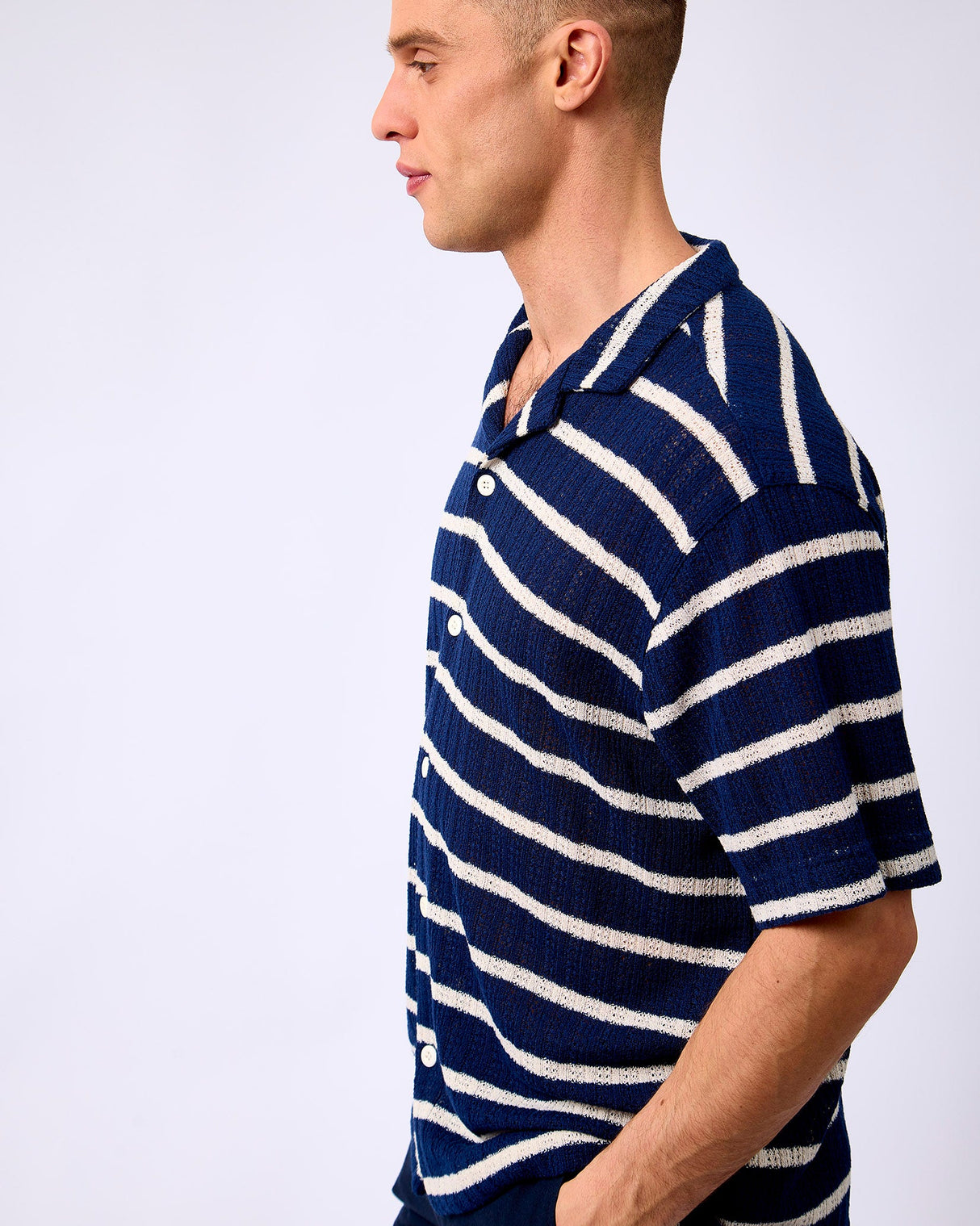 Sky-Captain-Bloch-Striped-Short-Sleeve-Shirt