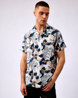 Rugby-Tan-Abstract-Print-Cunard-Short-Sleeve-Shirt