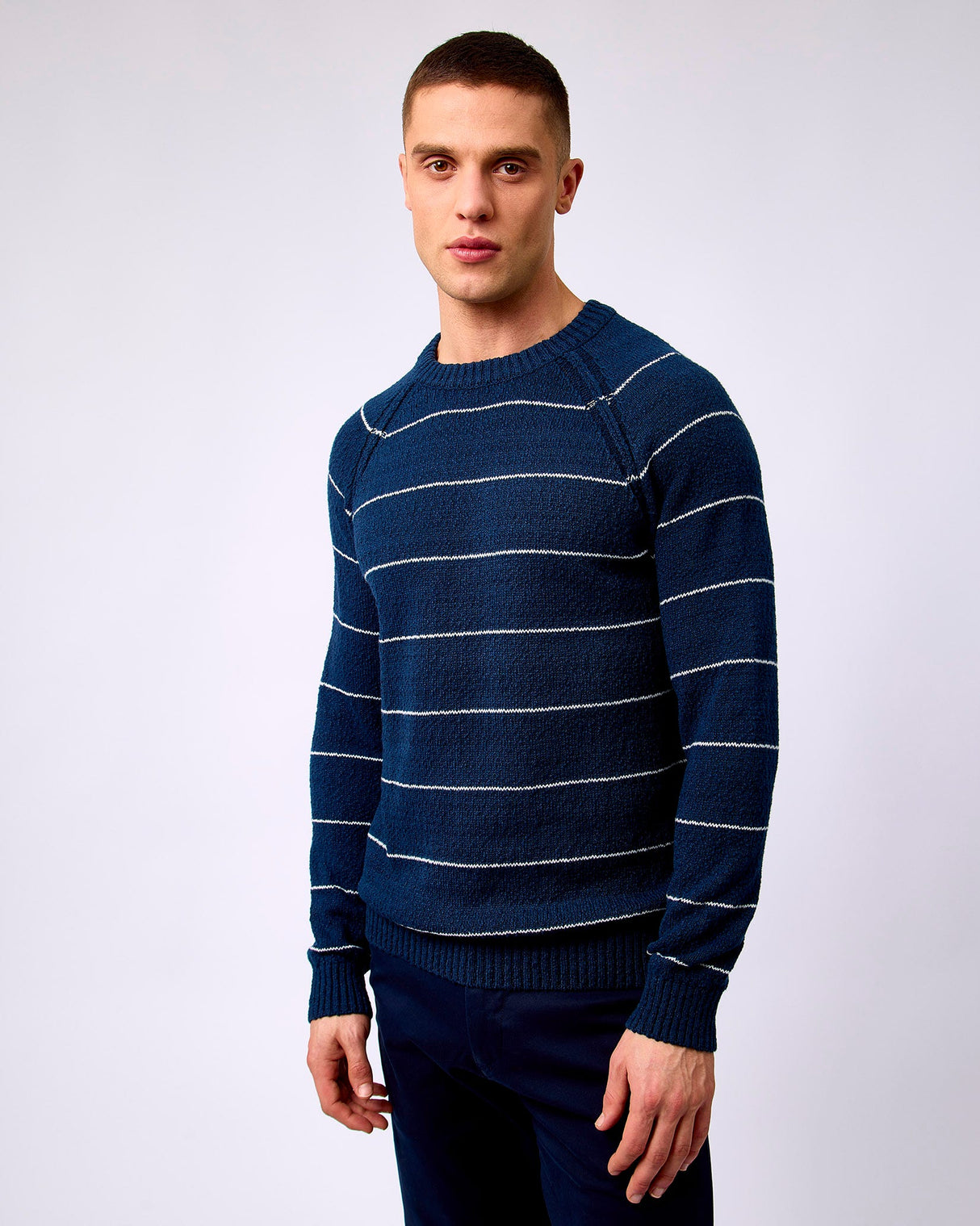 Sky-Captain-Agassi-Striped-Knit-Jumper