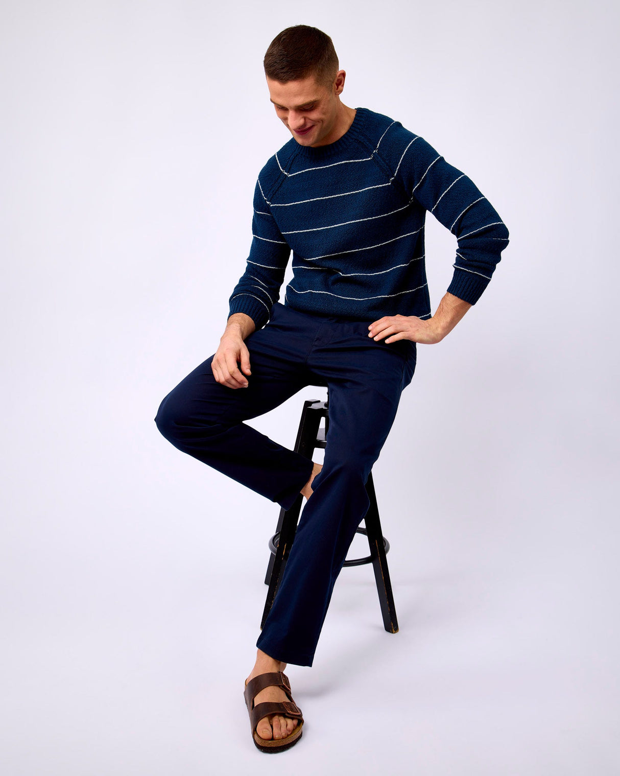 Sky Captain Agassi Striped Knit Jumper