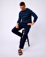 Sky Captain Agassi Striped Knit Jumper