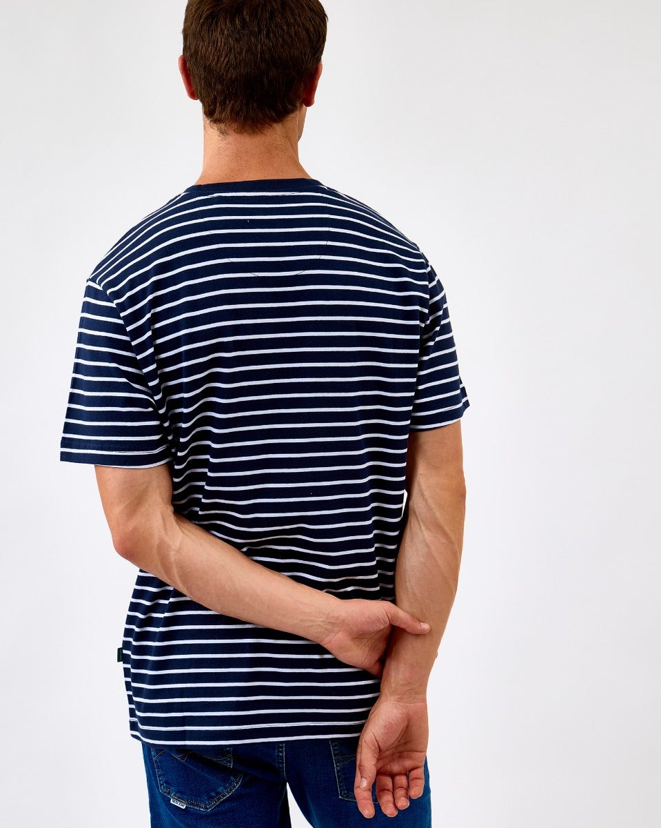 Sky Captain Timmi Striped Organic Cotton T-Shirt