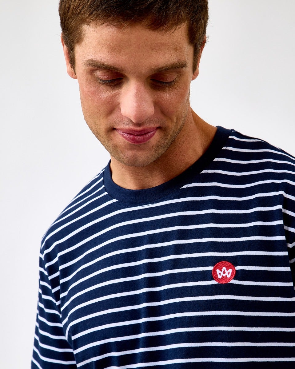 Sky Captain Timmi Striped Organic Cotton T-Shirt