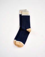 Navy Cashmere Blend Men's Socks