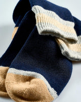 Navy Cashmere Blend Men's Socks