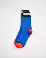 Blue Cashmere Blend Men's Socks
