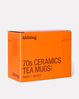 Beach 70s Ceramics Tea Mugs - Set of 2