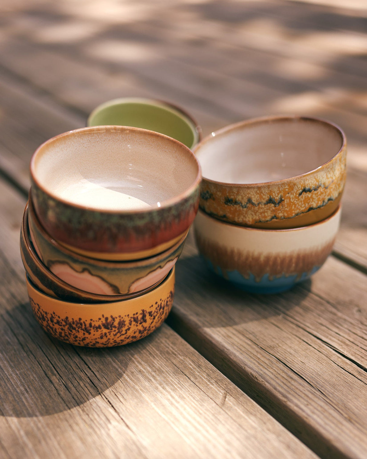 Seabreeze 70s Ceramics Noodle Bowls - Set of 4
