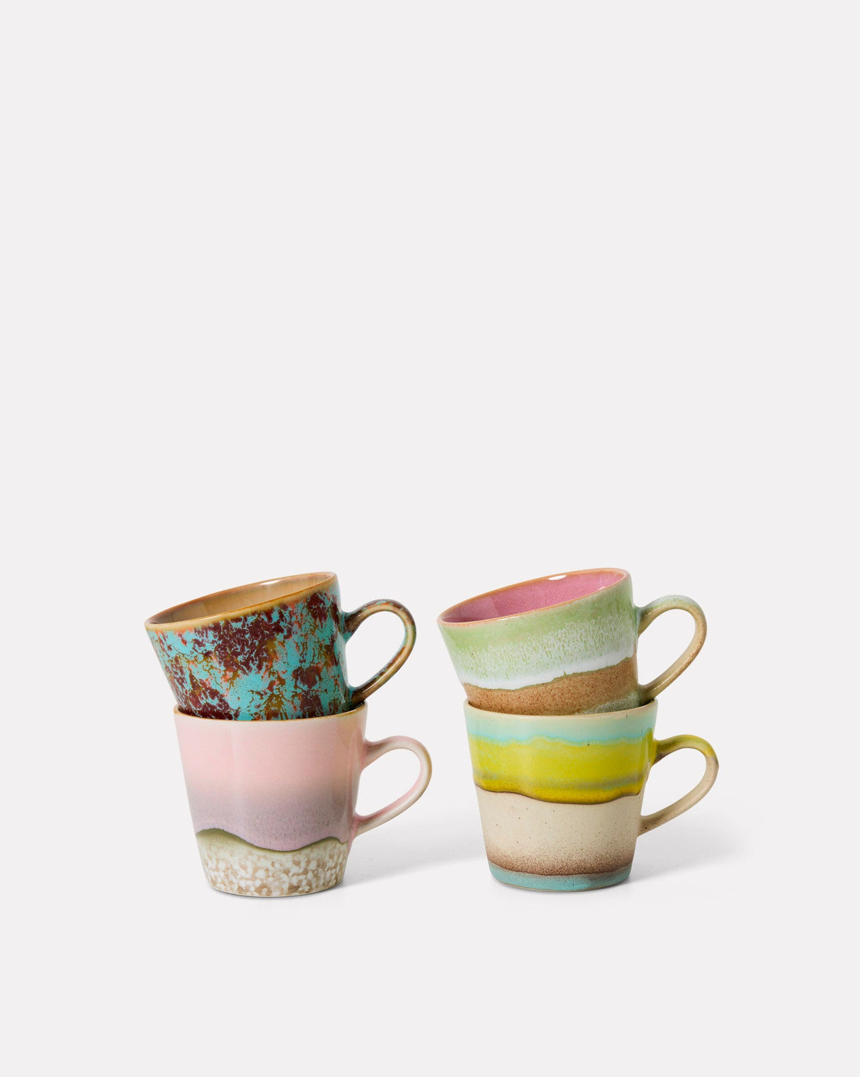 Rococo-70s-Ceramics-Americano-Mugs-Set-of-4