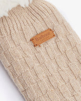 Oatmeal Cable Knit Lounge Socks