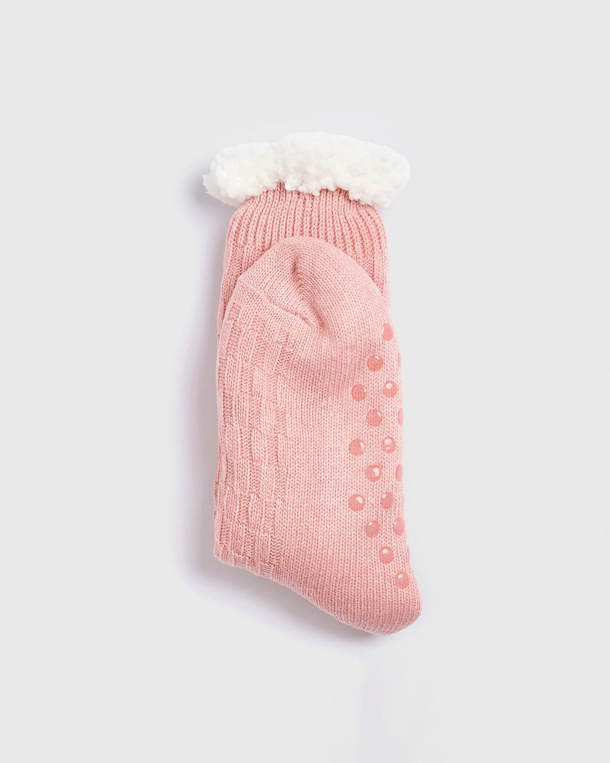 Dusty-Pink-Cable-Knit-Lounge-Socks