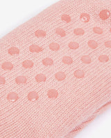 Dusty Pink Cable Knit Lounge Socks