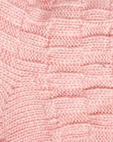 Dusty Pink Cable Knit Lounge Socks