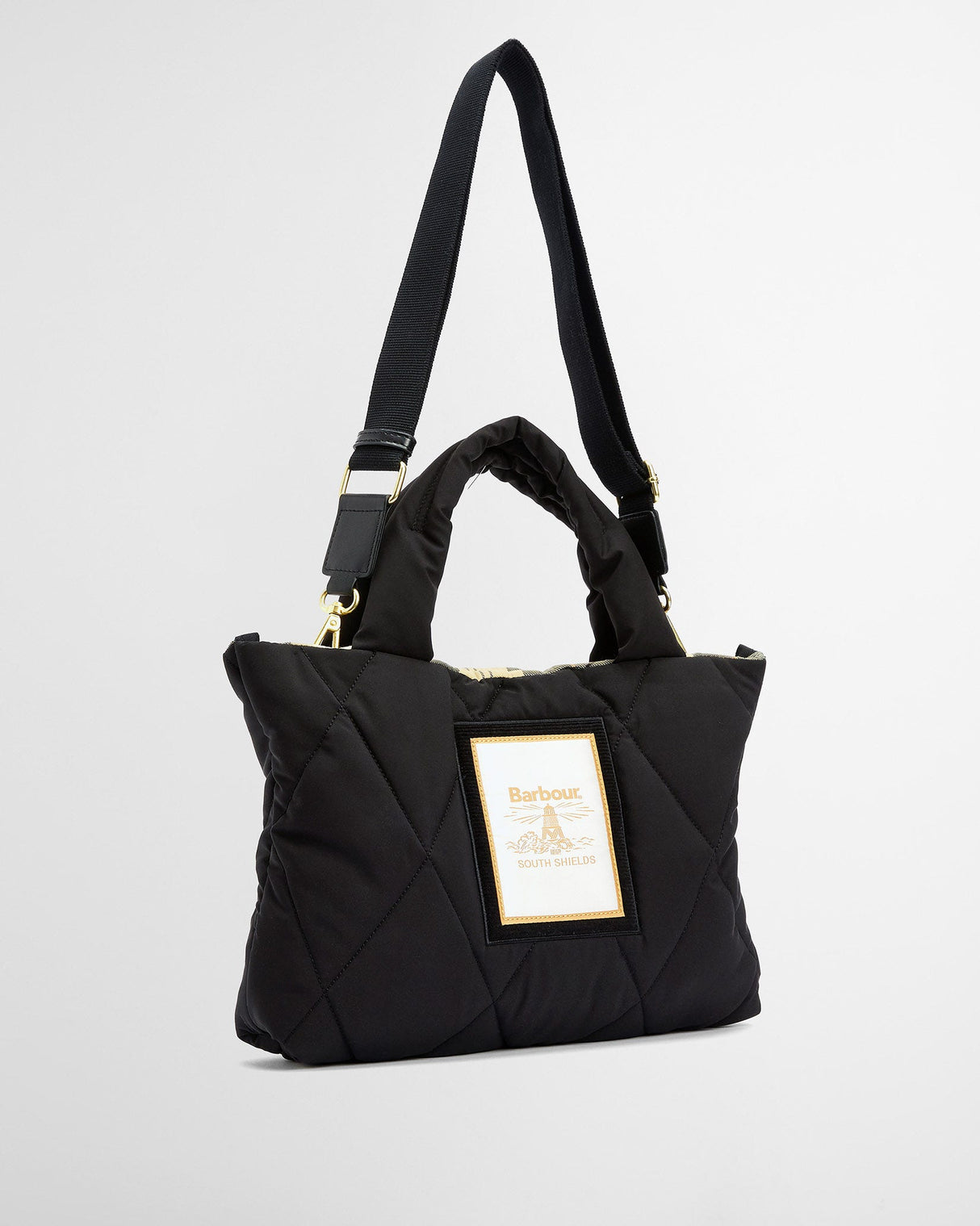 Black Barbour Mariah Mini Tote Bag