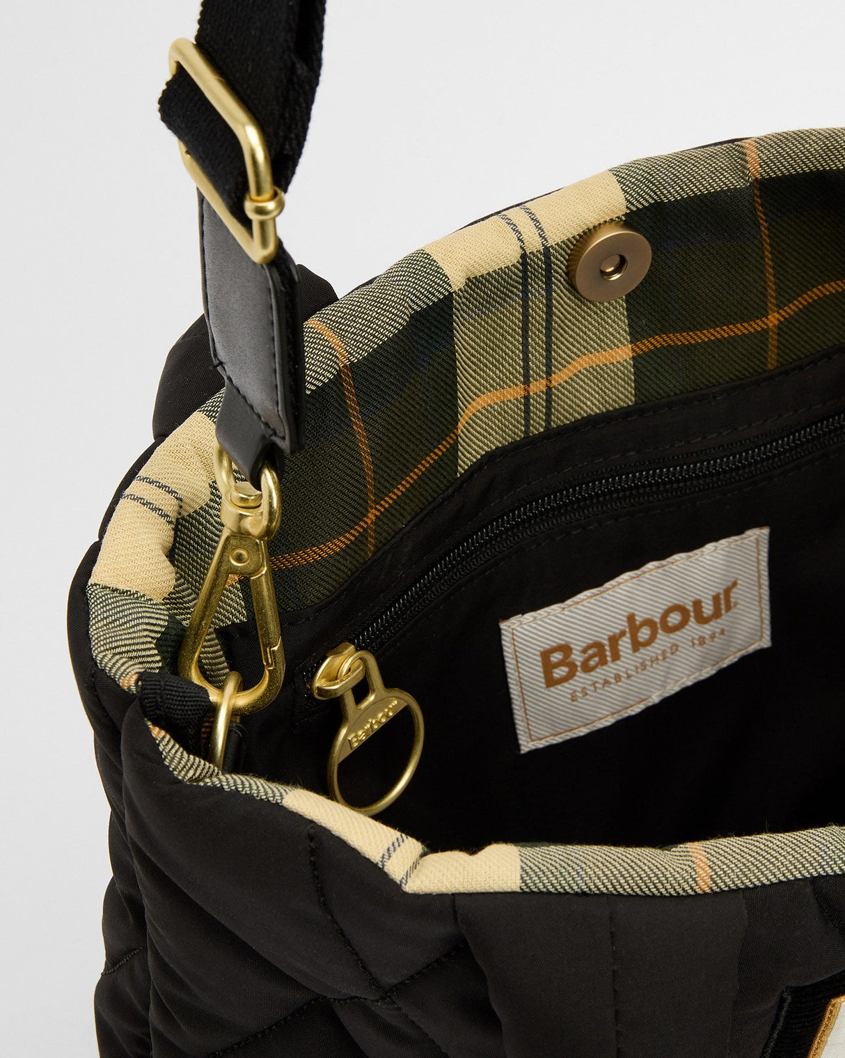 Black Barbour Mariah Mini Tote Bag