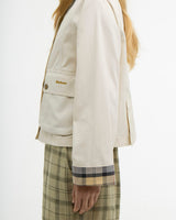 Light Pearl Beadnell Cropped Jacket